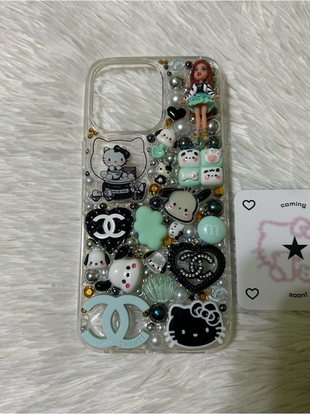 Handmade iPhone 15 Pro Max Junk Case Hello Kitty Bratz Sanrio Kawaii Luxury Y2K